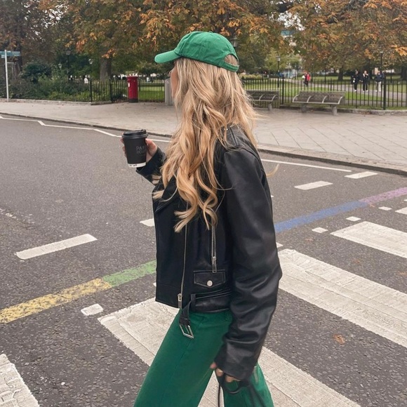 Zara sheep leather biker jacket black - Picture 16 of 16